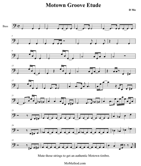 Motown Groove Etude PDF